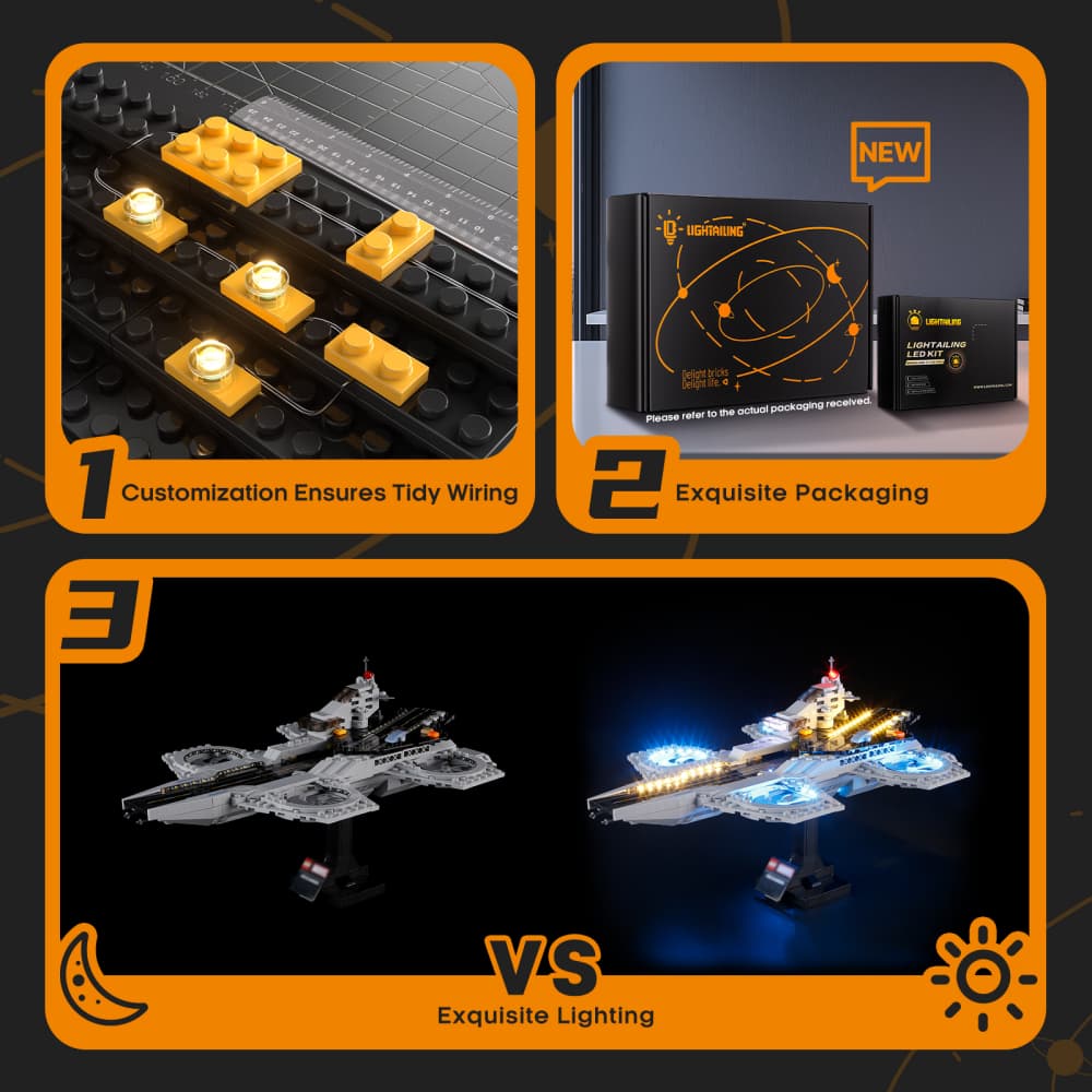 Light Kit For The Avengers Helicarrier 76295-Lightailing