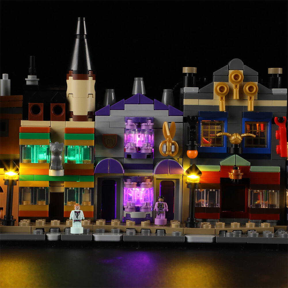 Light Kit for Diagon Alley Wizarding Shops 76444 - Briksmax 2.0