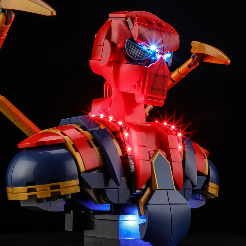 Briksmax 2.0 Light Kit For LEGO  Iron Spider-Man Bust