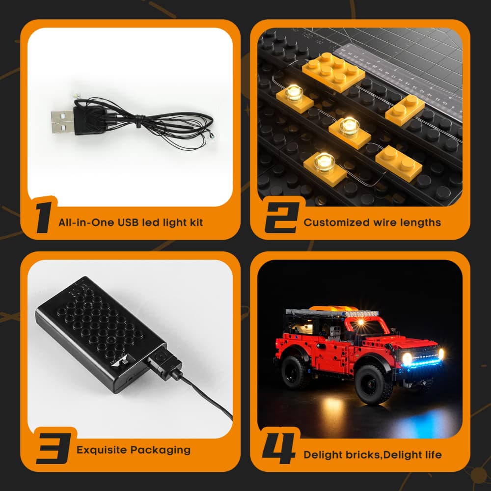 Light Kit for Ford Bronco SUV 42213 -Lightailing