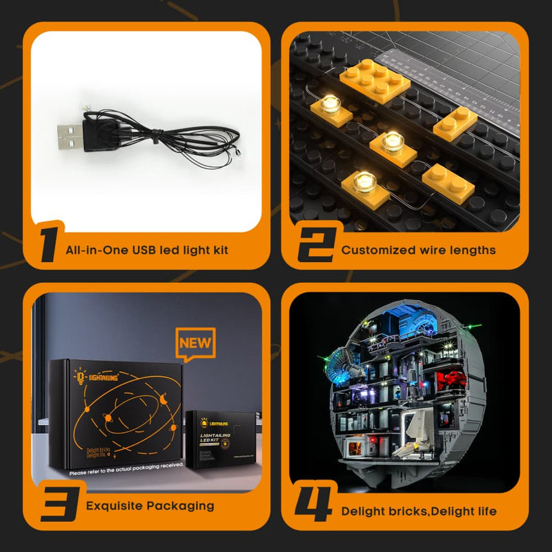 Light Kit for Death Star 75419 - Lightailing