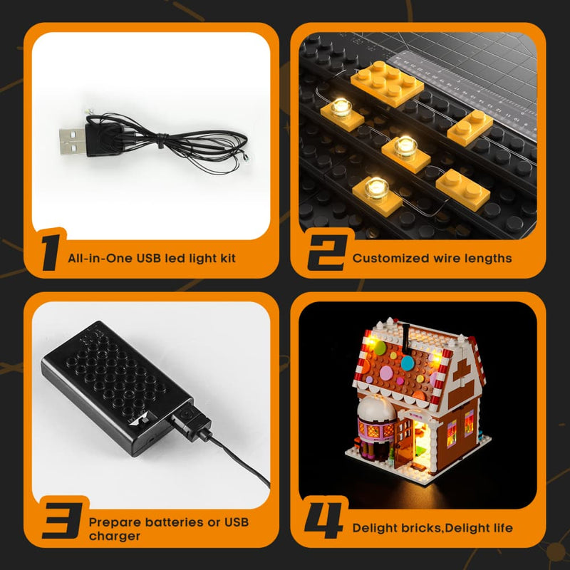 Light Kit For Festive Gingerbread House