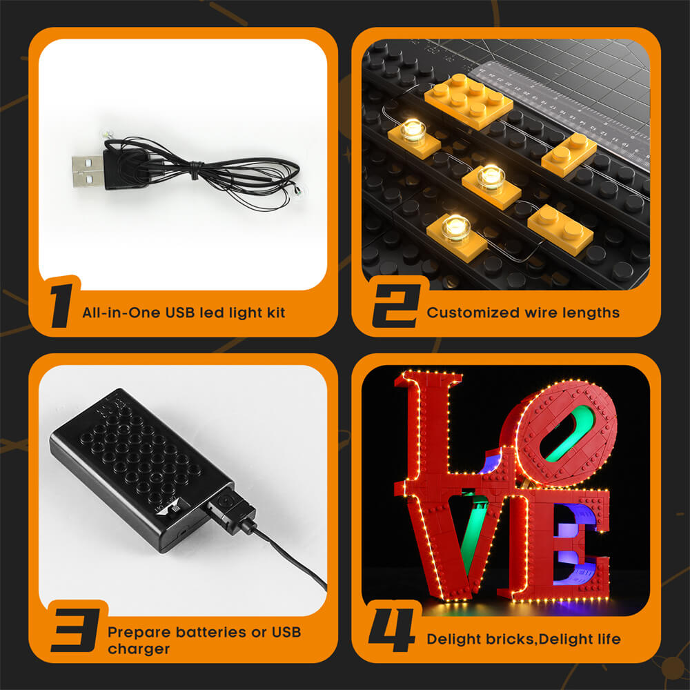 Light Kit for LOVE 31214-Lightailing