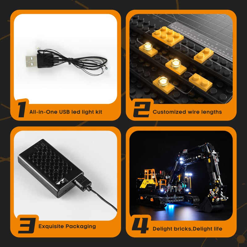 Beleuchtungssatz für Volvo EC500 Hybridbagger