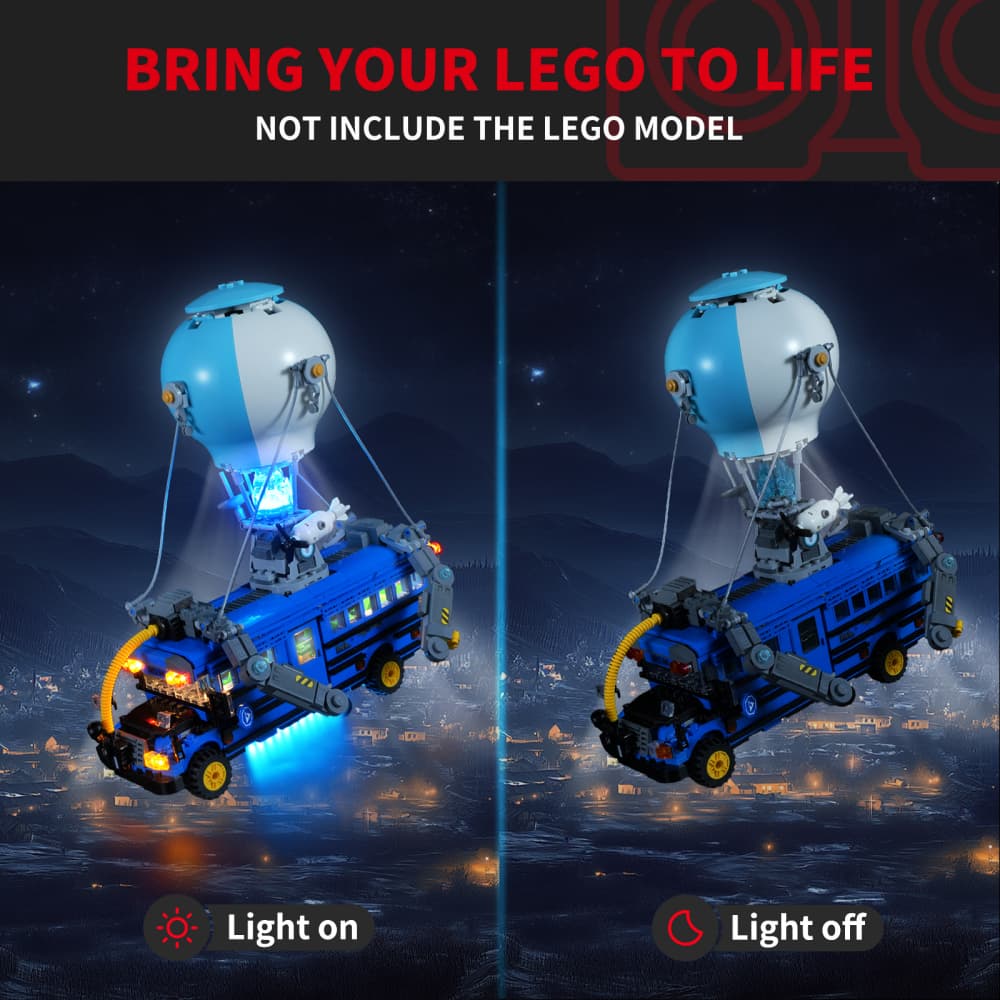 Light Kit For Battle Bus 77073 - Briksmax 2.0