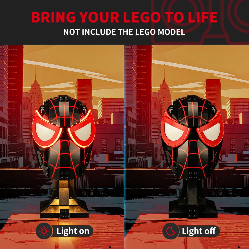 Briksmax Light Kit For Miles Morales' Mask #76329 - 3