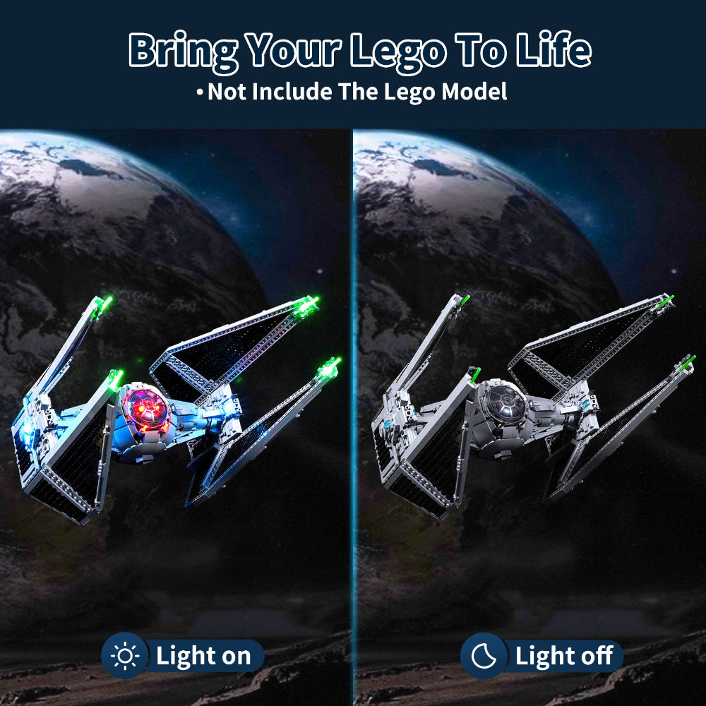 Beleuchtungsset für UCS TIE Interceptor 75382 - Briksmax 2.0