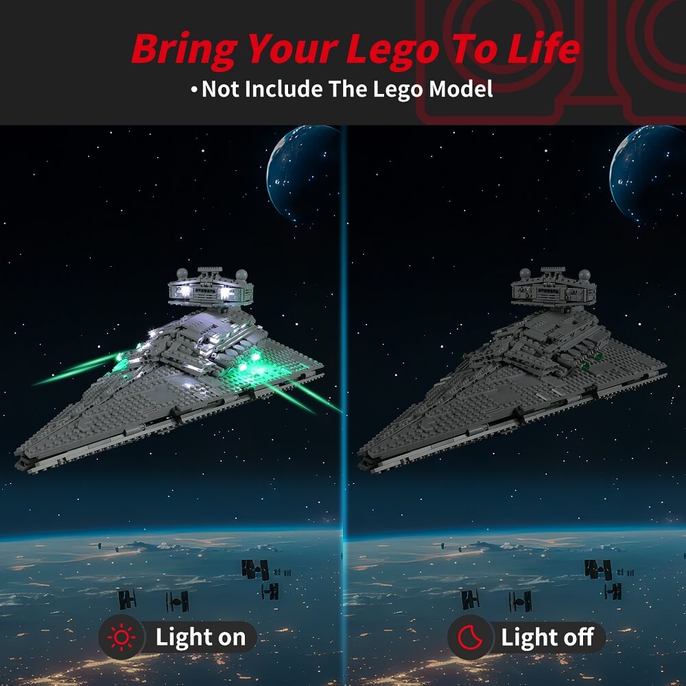 Beleuchtungsset für Imperial Star Destroyer 75394 - Briksmax 2.0