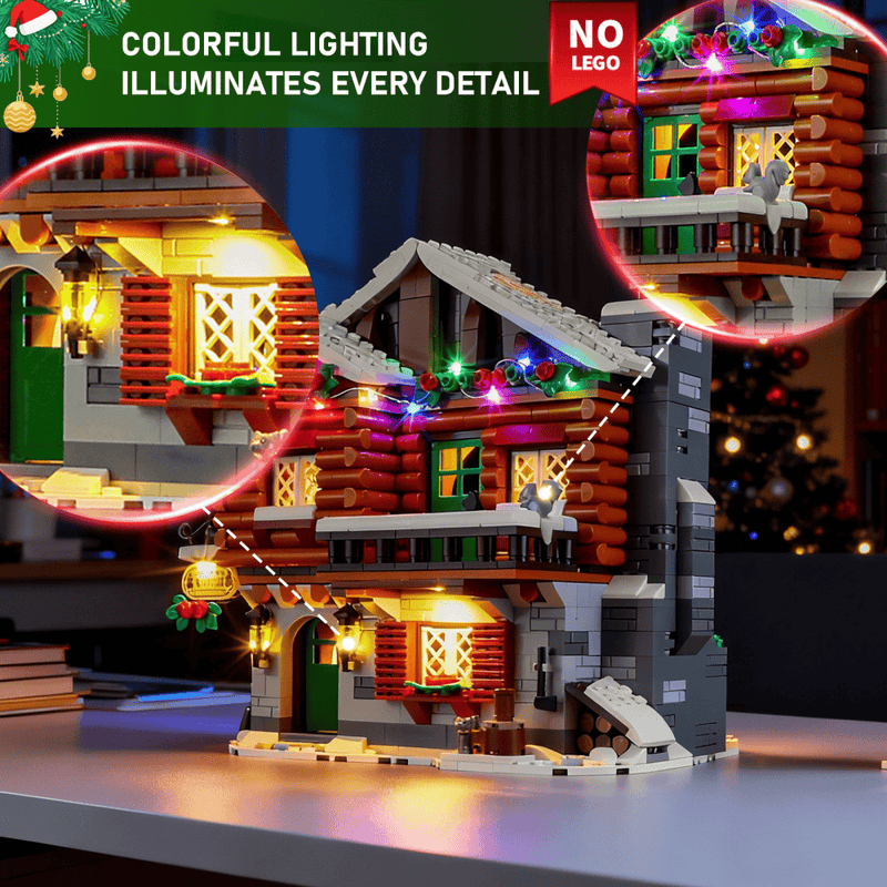 Kit d'éclairage pour LEGO Alpine Lodge 10325-Briksmax