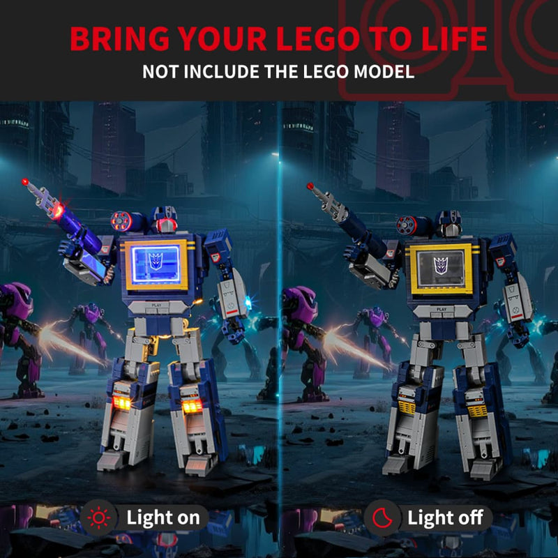 Briksmax 2.0 Lichtset für Transformers: Soundwave