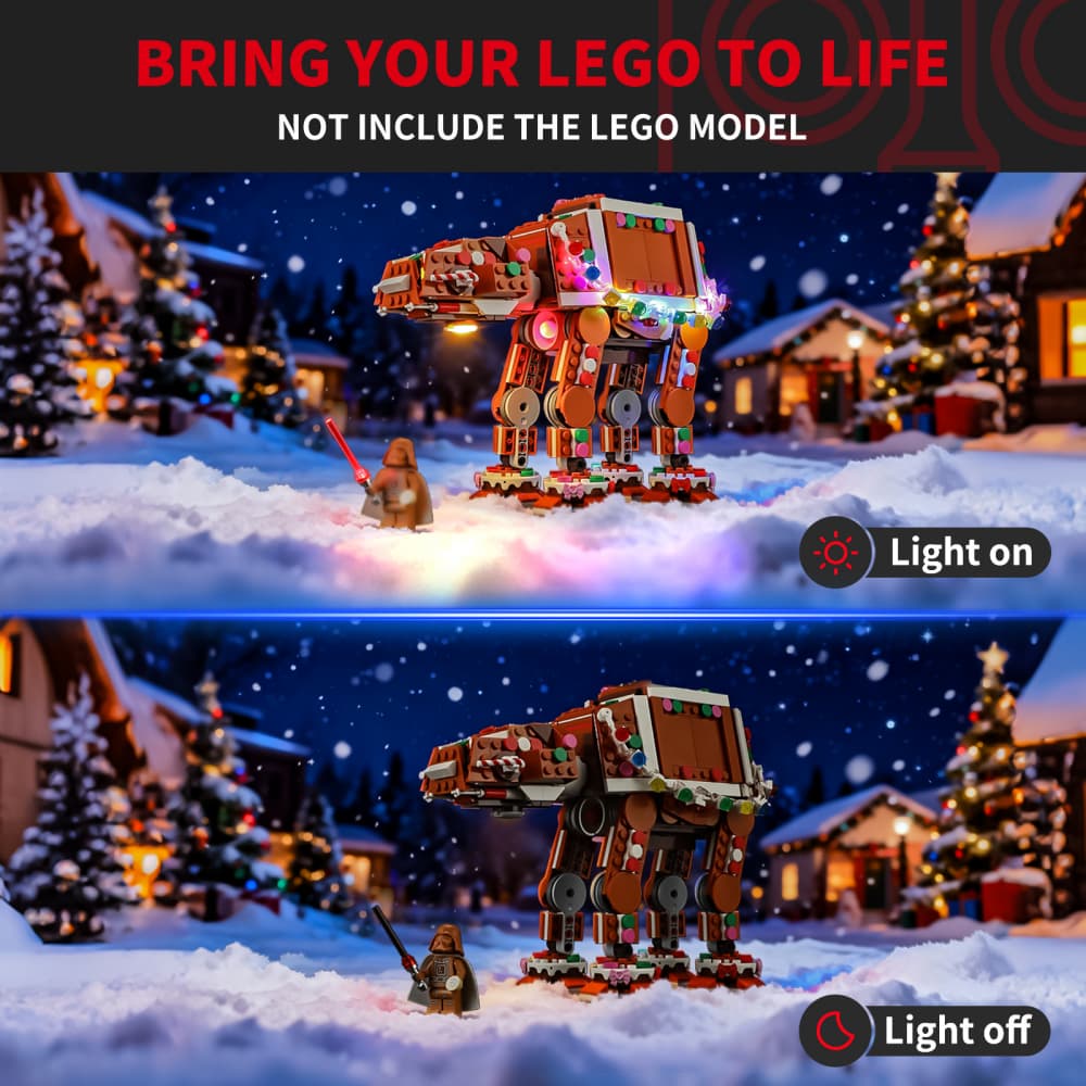 LEGO Star Wars Gingerbread AT-AT Walker 40806 Light Kit | Holiday