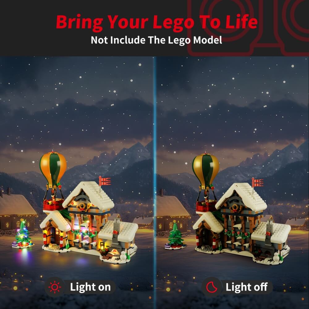 Light Kit for Santa's Post Office 10339 - Briksmax 2.0