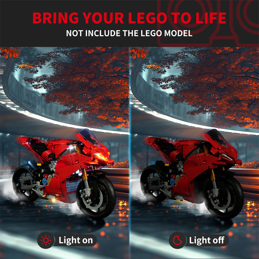 Kit d'éclairage pour moto Ducati Panigale V4 S 42202 - Briksmax 2.0 (Version télécommandée)