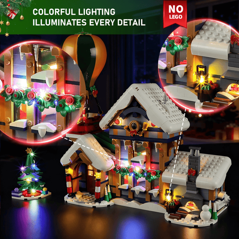 Beleuchtungsset für Santas Postamt 10339 - Briksmax 2.0