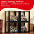 Compact 4-Tier Display Case for 72 LEGO® Minifigures (2 Pack)| BRIKSMAX