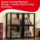 Compact 4-Tier Display Case for 36 LEGO® Minifigures (2 Pack)| BRIKSMAX