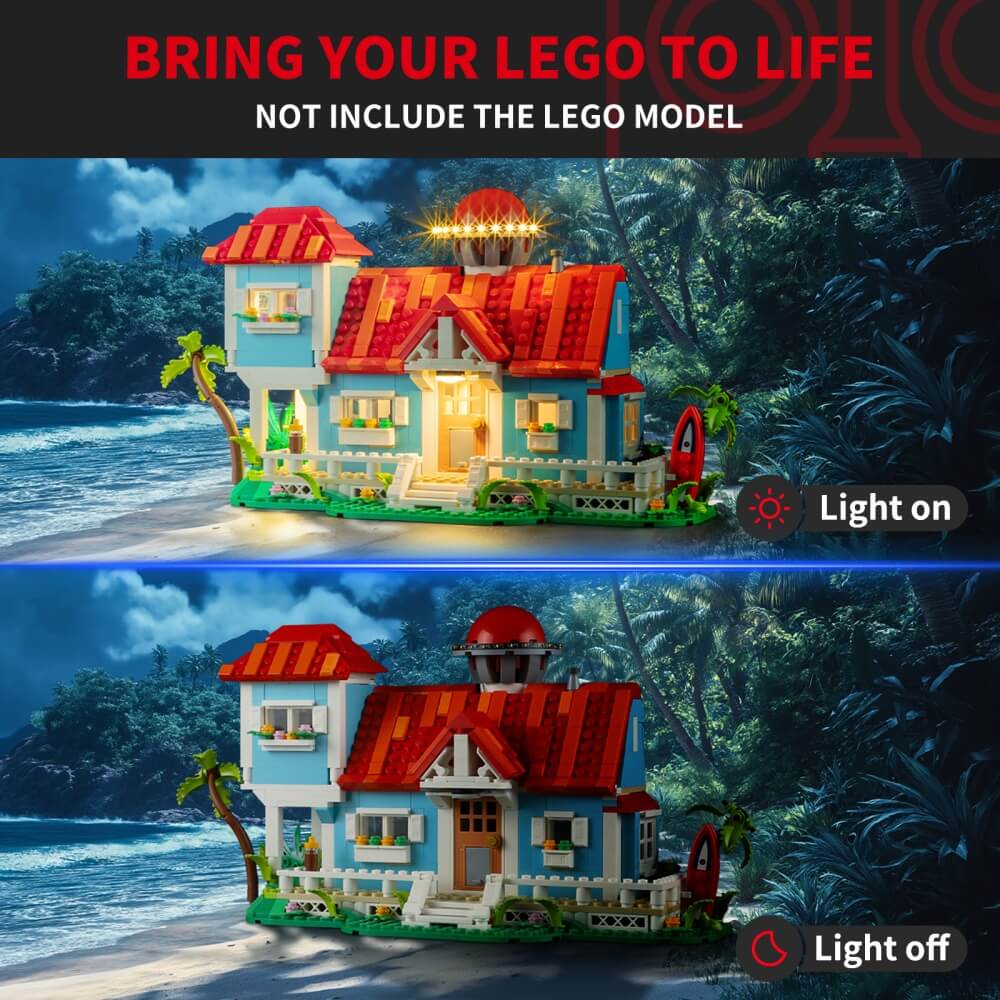 Light Kit for Lilo and Stitch Beach House 43268 -Briksmax 2.0