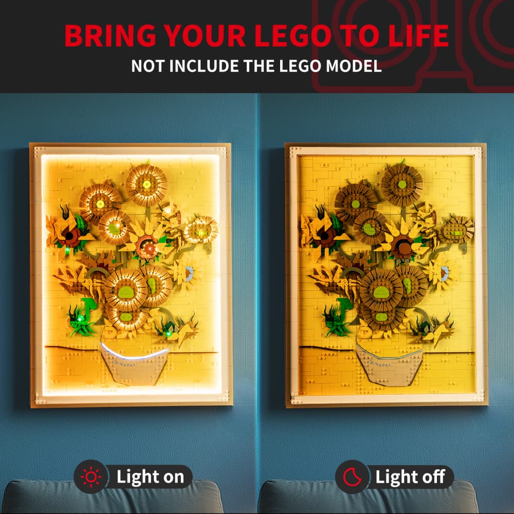Briksmax 2.0 Light Kit For LEGO Vincent van Gogh – Sunflowers #31215 - 2