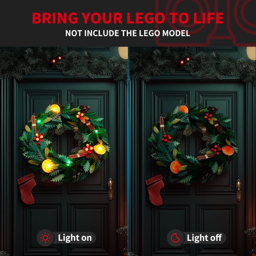Light Kit for Wreath 10340- Briksmax 2.0