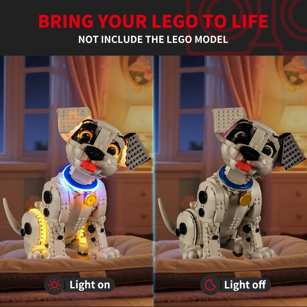 Light Kit for 101 Dalmatians Puppy 43269 - Briksmax 2.0