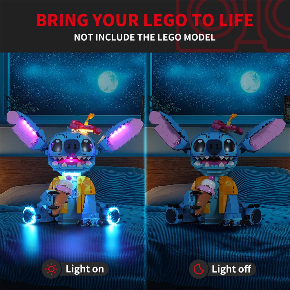 Light Kit For Stitch 43249 - Briksmax 2.0