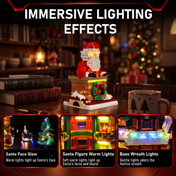 Light Kit For Santa's Holiday Countdown 40874 - Briksmax 2.0