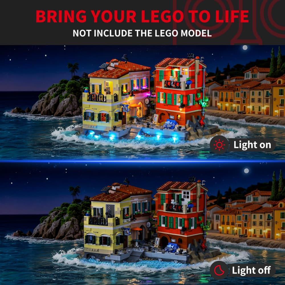 Light Kit for Italian Riviera 21359 -Briksmax 2.0