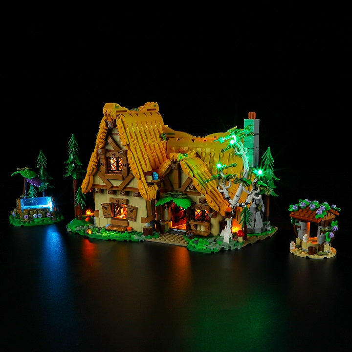 Light Kit For  Snow White and the Seven Dwarfs' Cottage 43242-Briksmax