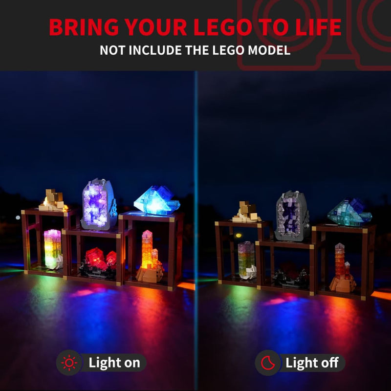 Beleuchtungsset für die Mineralienkollektion