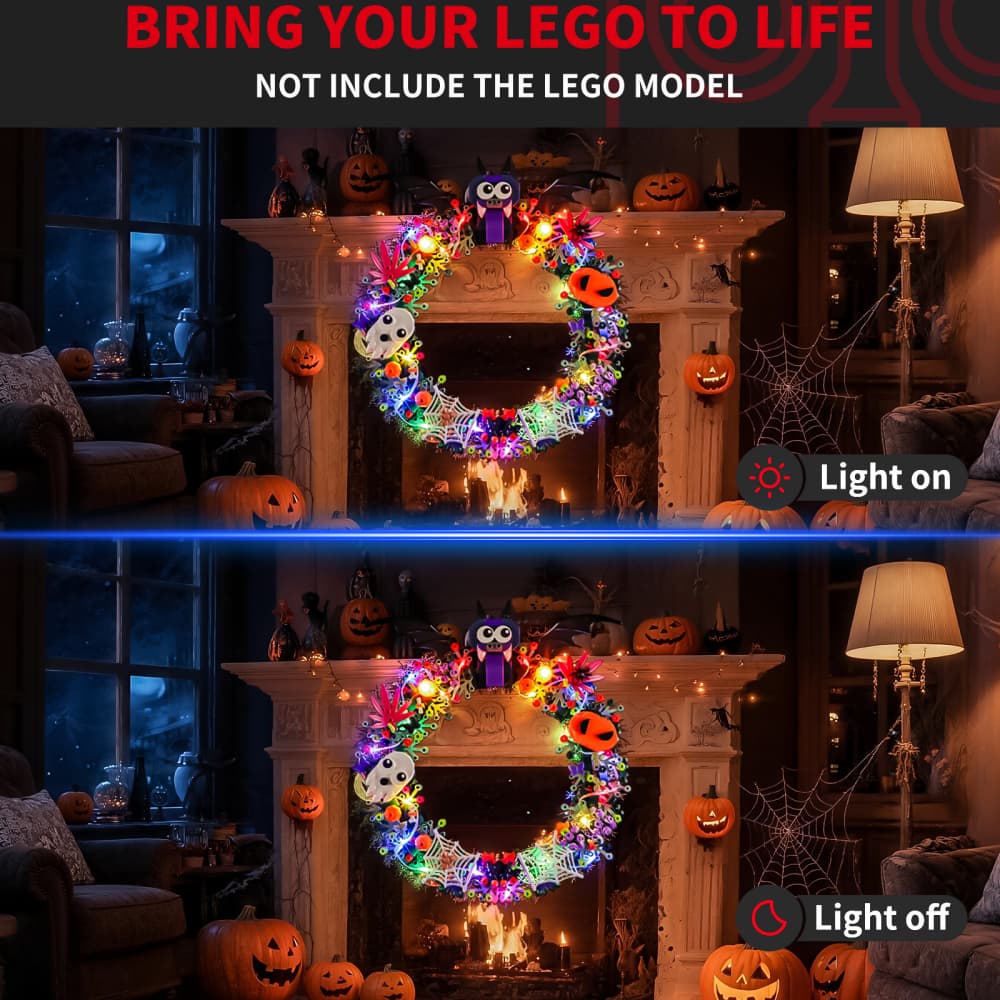 Briksmax 2.0 Light Kit For LEGO Halloween Wreath  #40825 - 3