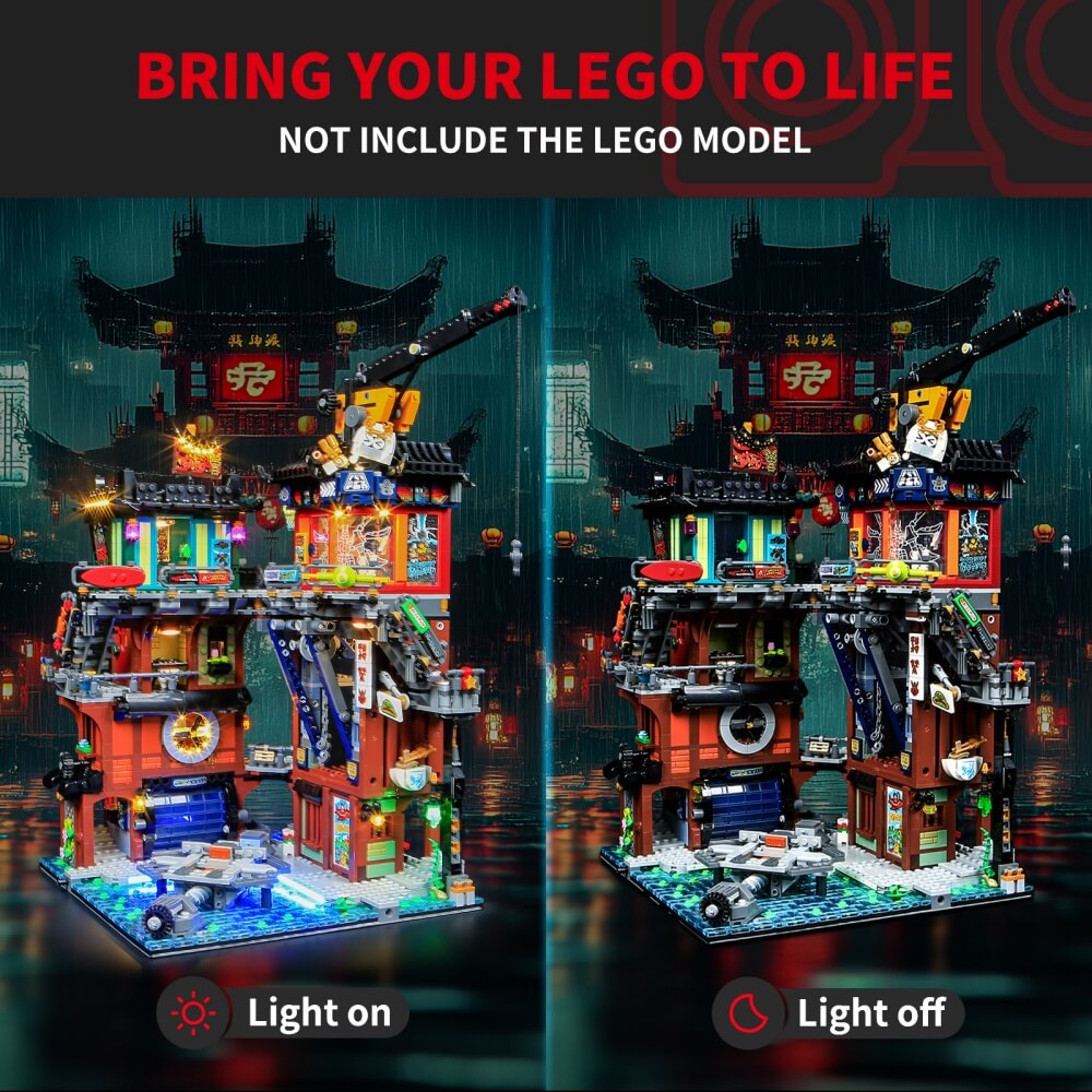 Briksmax 2.0 Light Kit For LEGO NINJAGO City Workshops #71837-3