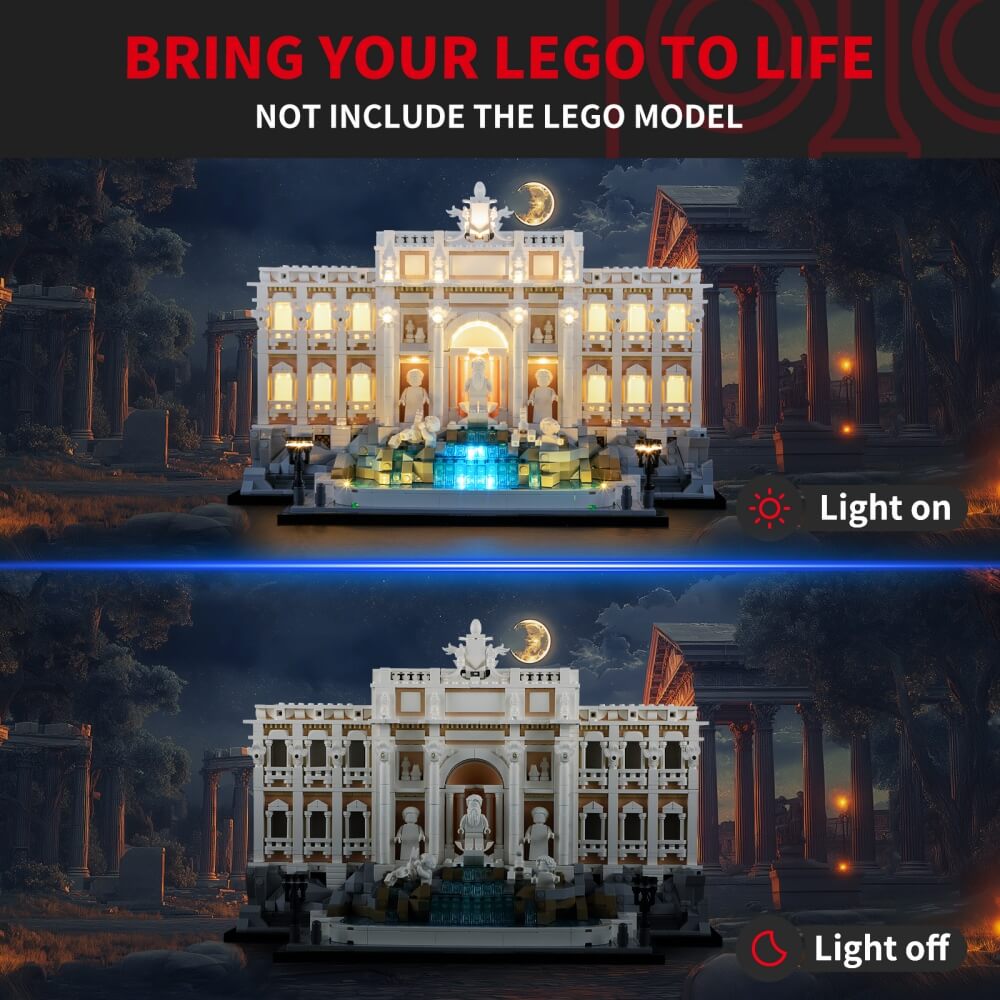 Briksmax 2.0 Light Kit For LEGO Trevi Fountain #21062-3