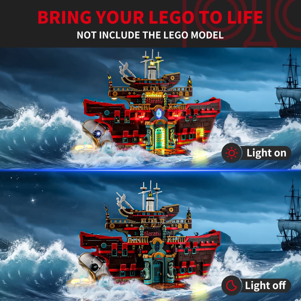 Briksmax 2.0 Light Kit For LEGO The Baratie Floating Restaurant #75640 - 3