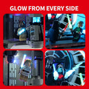 Star Wars Lightsaber LED Kit Bundle – White / Purple / Yellow / Ice Blue + Expansion Board, USB & Cables