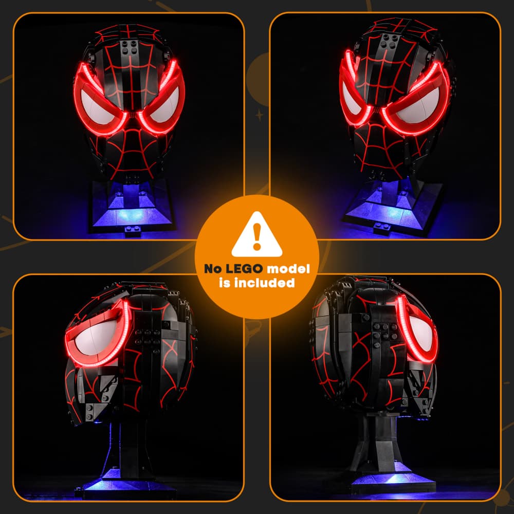 Lightailing Light Kit For LEGO Miles Morales' Mask #76329 - 11