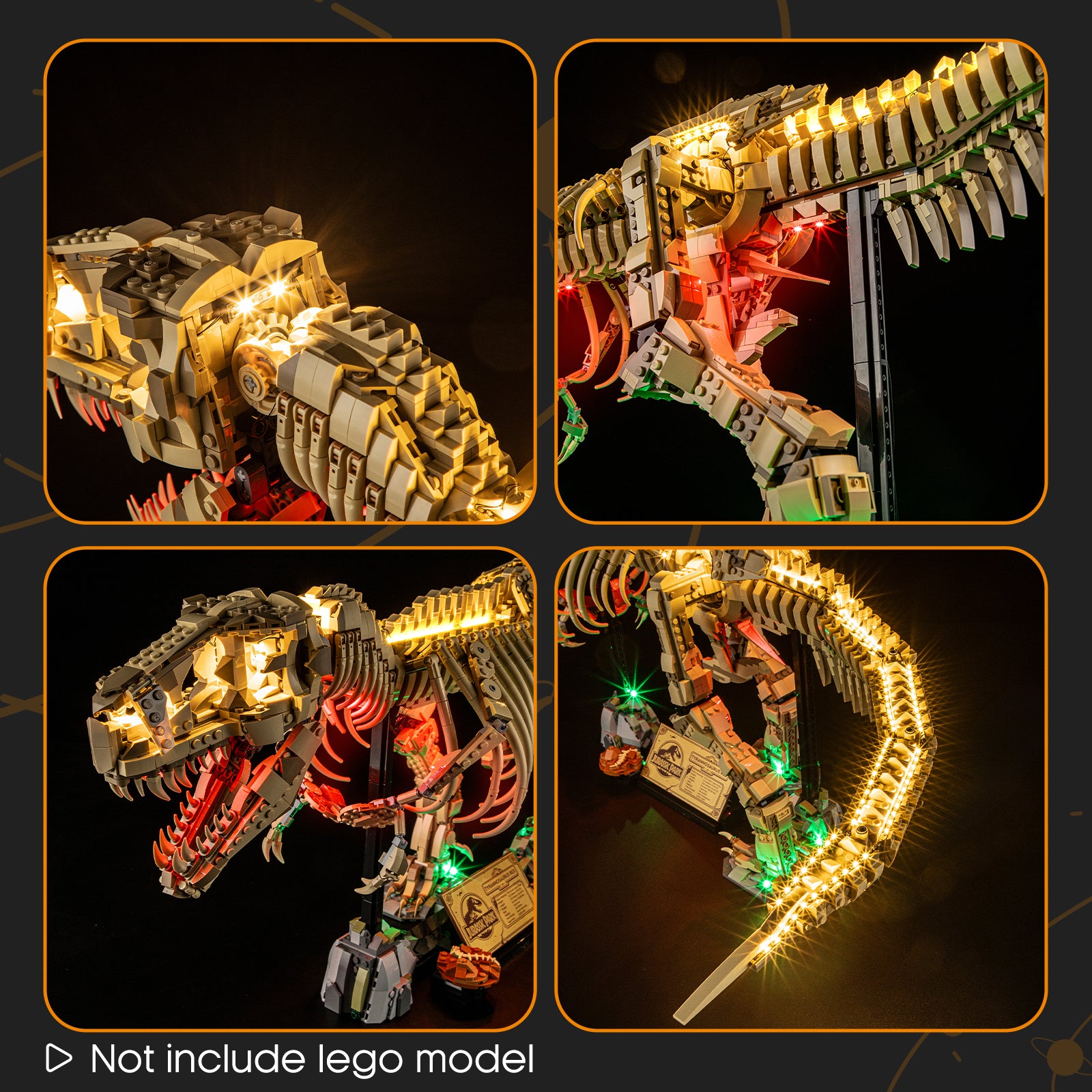 Lightailing Light Kit For LEGO Dinosaur Fossils: Tyrannosaurus rex #76968-14