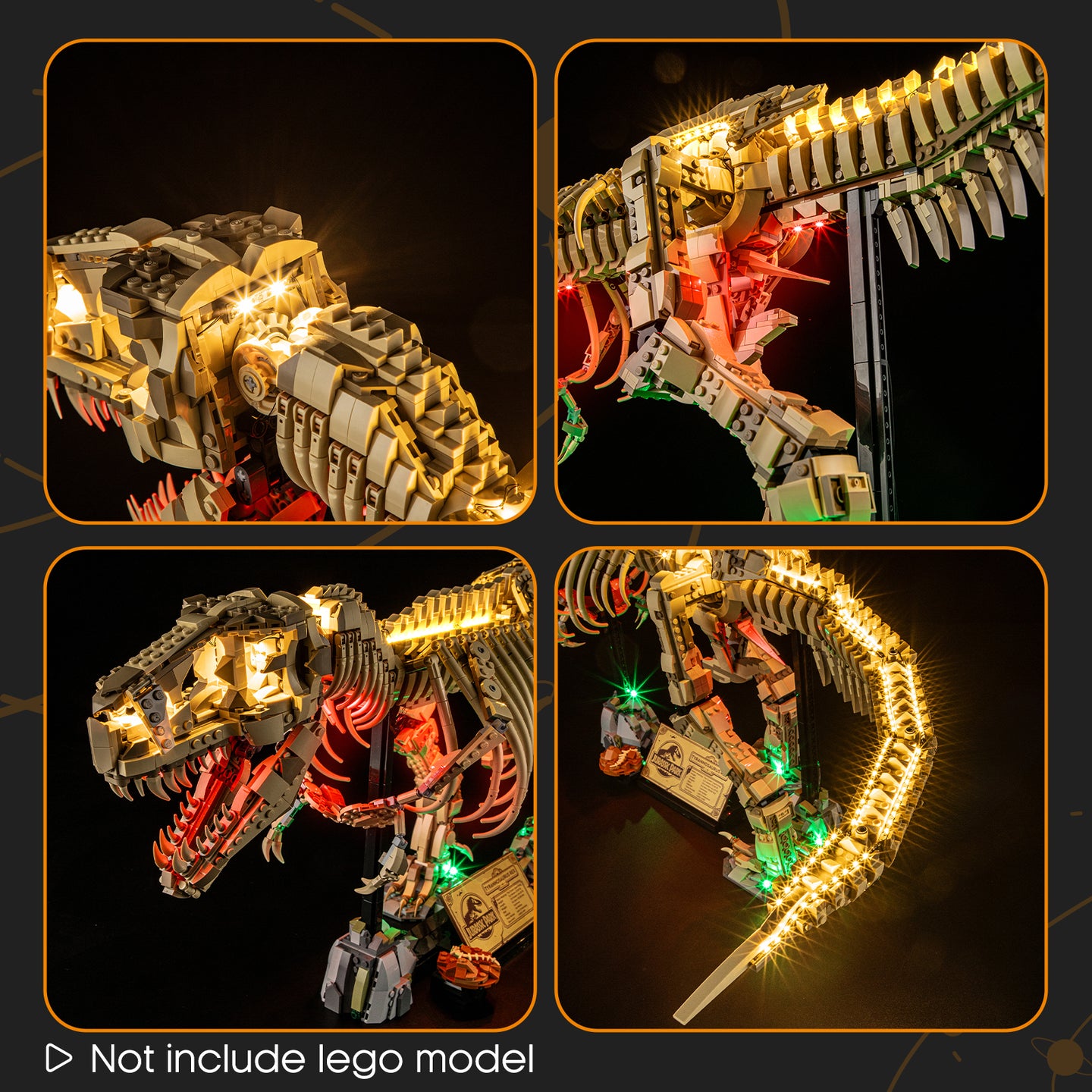 Lightailing Light Kit For LEGO Dinosaur Fossils: Tyrannosaurus rex #76968-14