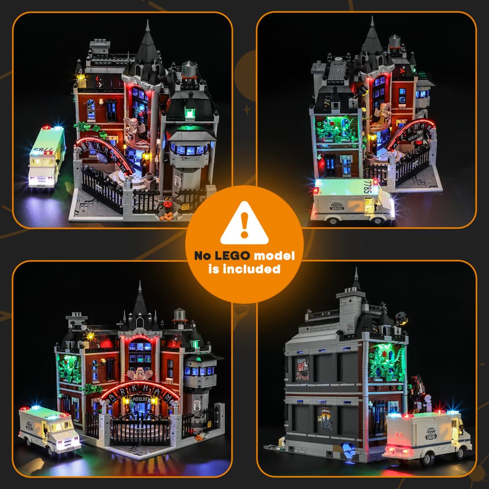 Light Kit for Arkham Asylum 76300 - Lightailing
