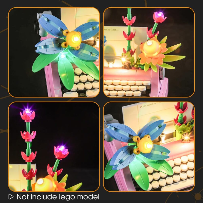 Light Kit For Typewriter with Flowers