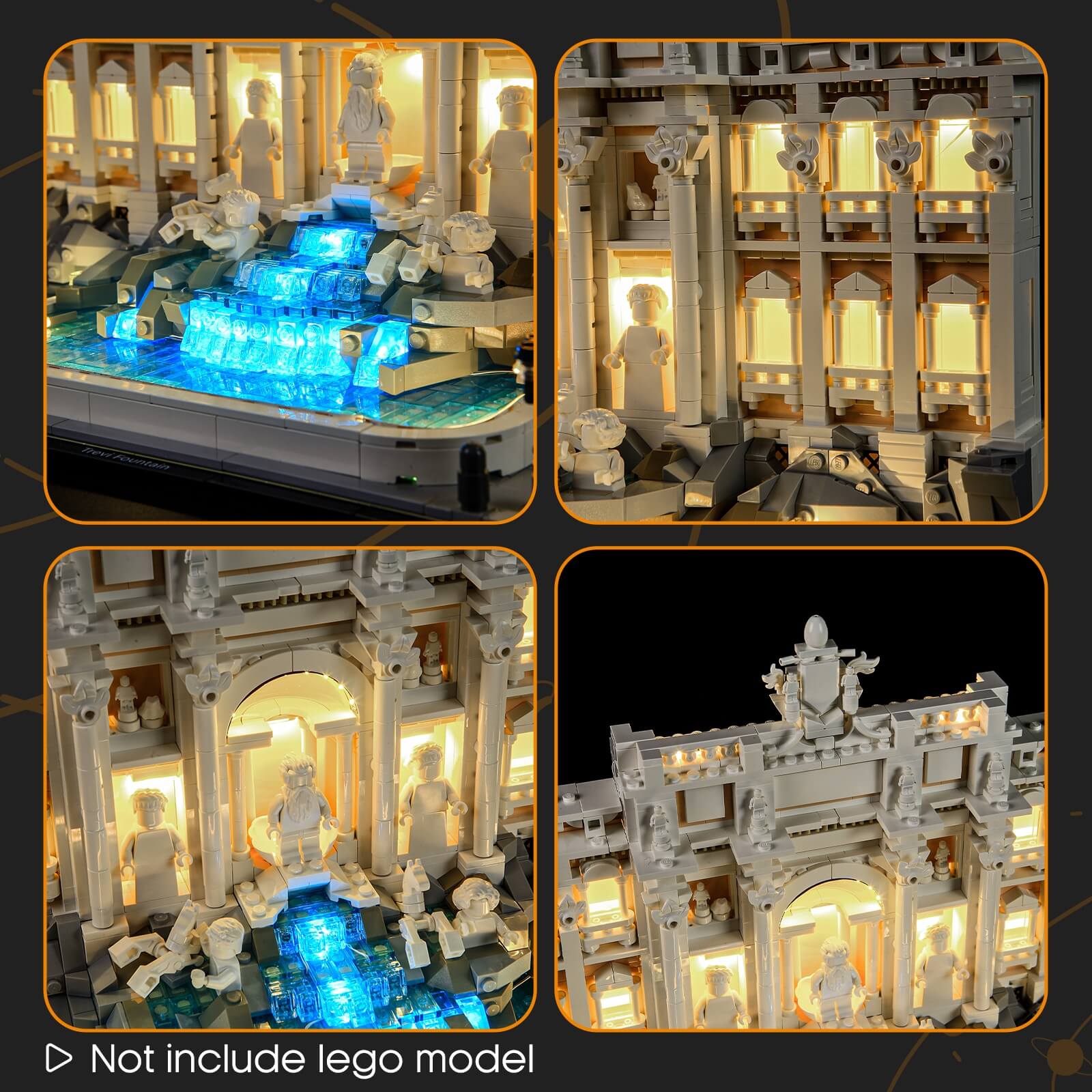 Lightailing Light Kit For LEGO Trevi Fountain #21062-7