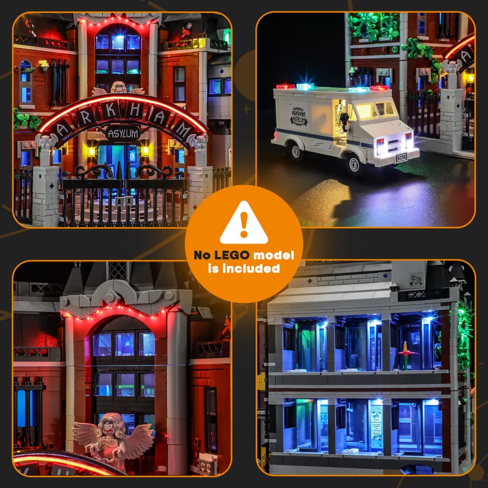 Light Kit for Arkham Asylum 76300 - Lightailing