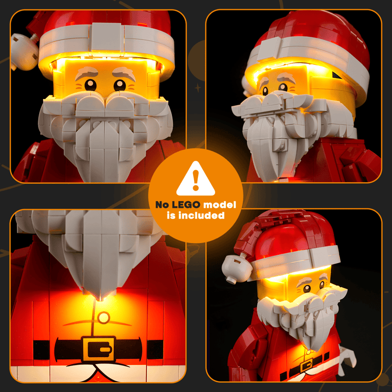 Light Kit For Up-Scaled Santa Minifigure