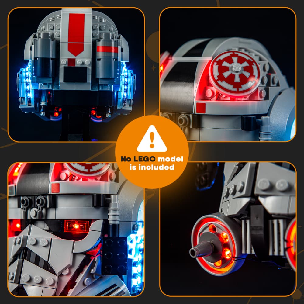 Beleuchtungsset für AT-AT-Fahrerhelm 75429-Lightailing