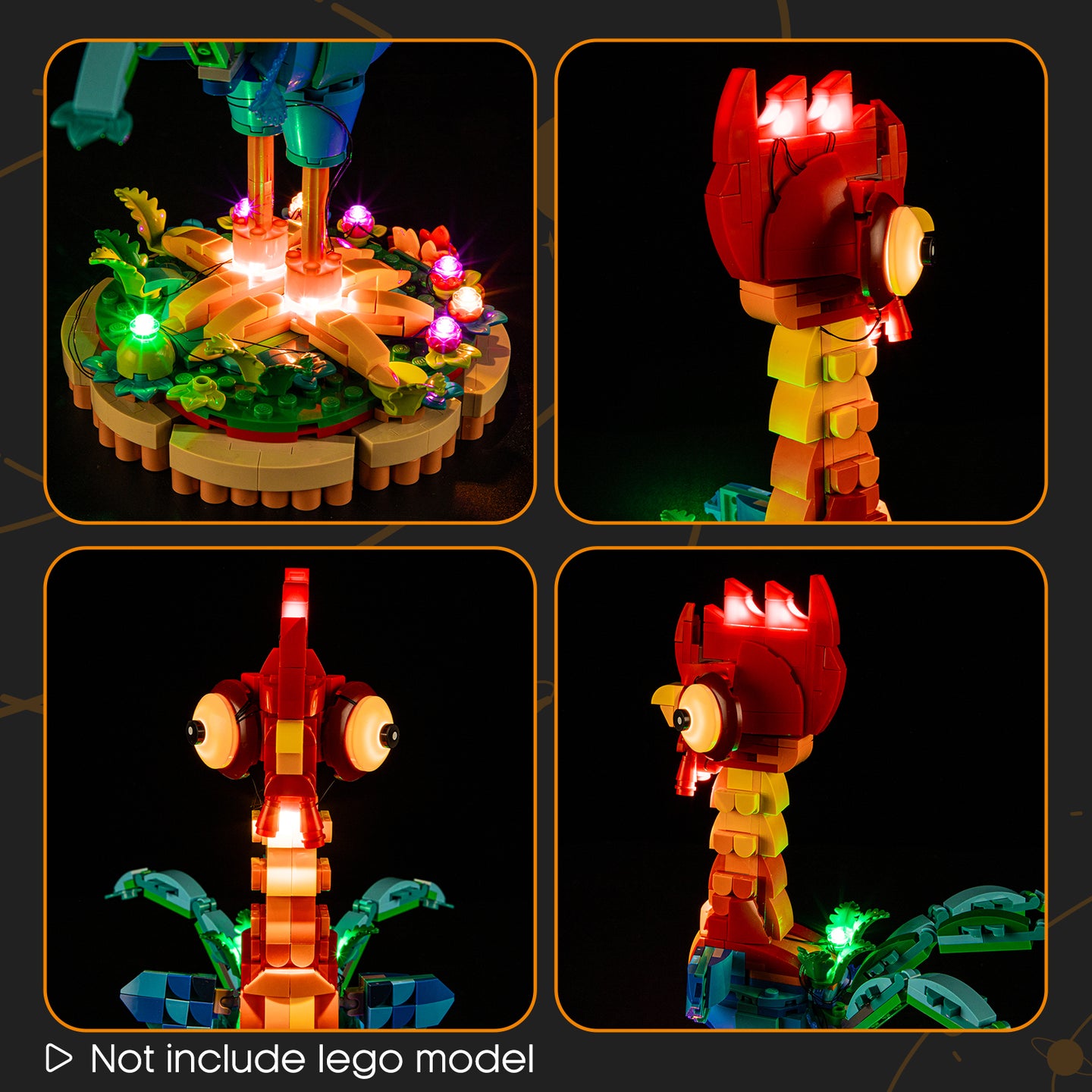 Beleuchtungsset für Heihei 43272-Lightailing