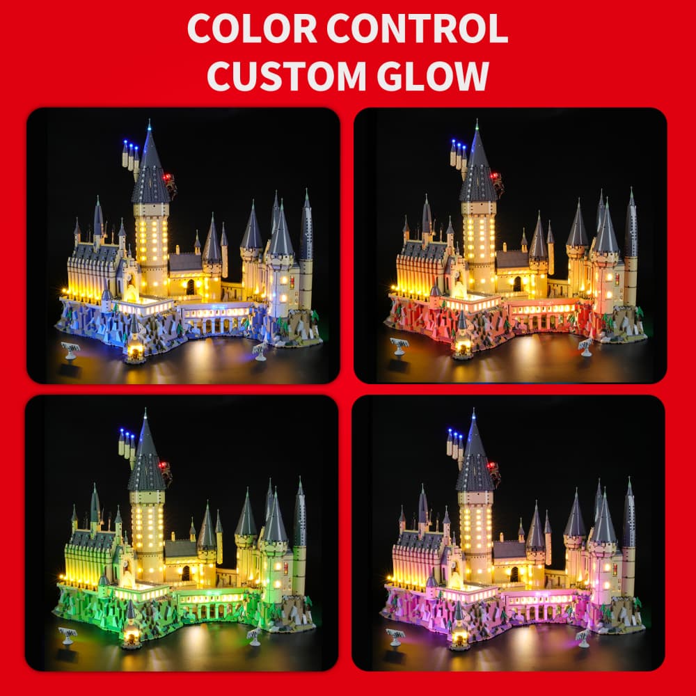 Light Kit for Hogwart's Castle -Briksmax | Remote + RGB Version