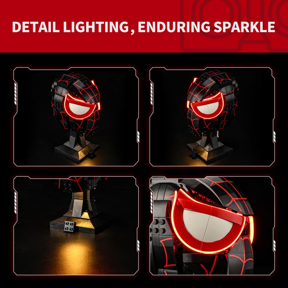 Briksmax Light Kit For Miles Morales' Mask #76329 - 11