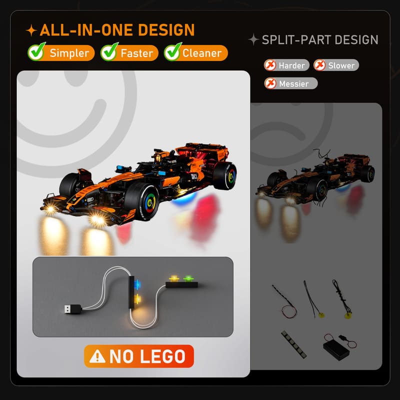 Light Kit for McLaren MCL39 F1 Car 42228 - Lightailing