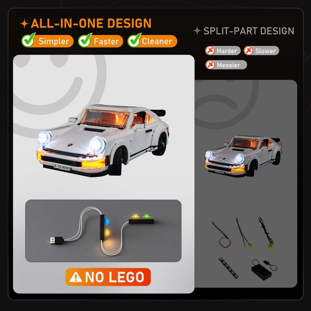 Light Kit For Porsche 911 10295-Lightailing