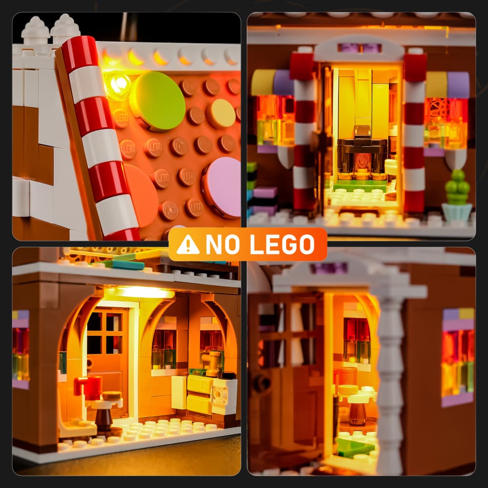 Light Kit for Festive Gingerbread House 40809- Lightailing