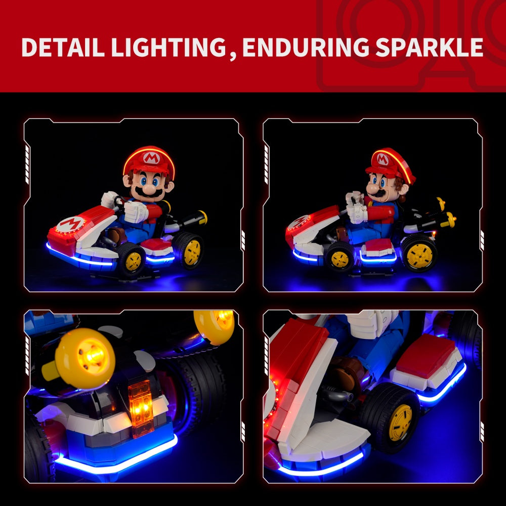 Beleuchtungsset für Mario Kart – Mario &amp; Standard Kart 72037 - Briksmax 2.0